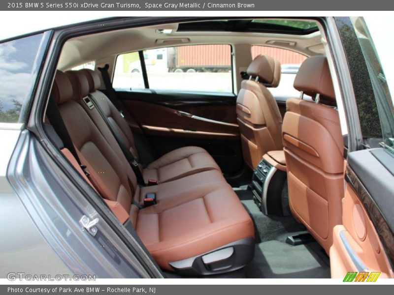 Space Gray Metallic / Cinnamon Brown 2015 BMW 5 Series 550i xDrive Gran Turismo