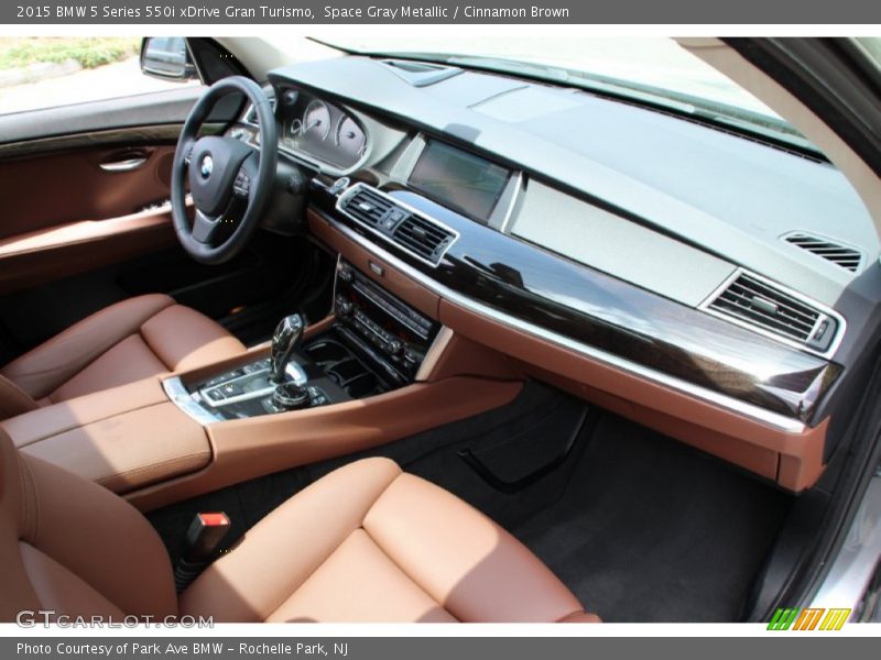 Space Gray Metallic / Cinnamon Brown 2015 BMW 5 Series 550i xDrive Gran Turismo