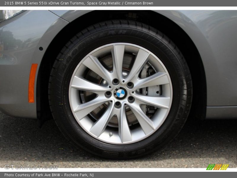 Space Gray Metallic / Cinnamon Brown 2015 BMW 5 Series 550i xDrive Gran Turismo