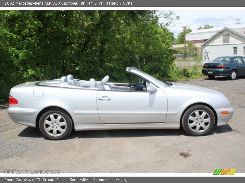 Brilliant Silver Metallic / Oyster 2002 Mercedes-Benz CLK 320 Cabriolet