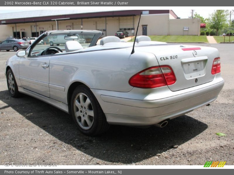 Brilliant Silver Metallic / Oyster 2002 Mercedes-Benz CLK 320 Cabriolet