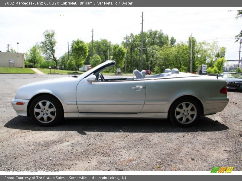 Brilliant Silver Metallic / Oyster 2002 Mercedes-Benz CLK 320 Cabriolet