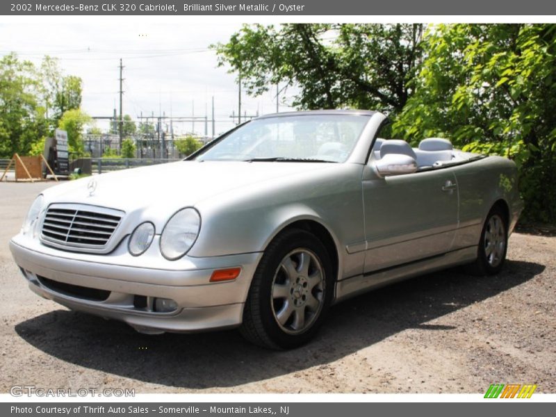 Brilliant Silver Metallic / Oyster 2002 Mercedes-Benz CLK 320 Cabriolet