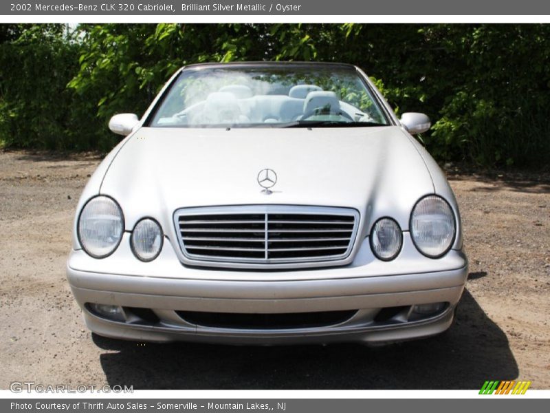 Brilliant Silver Metallic / Oyster 2002 Mercedes-Benz CLK 320 Cabriolet