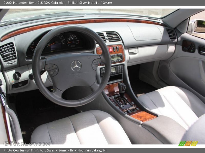 Brilliant Silver Metallic / Oyster 2002 Mercedes-Benz CLK 320 Cabriolet
