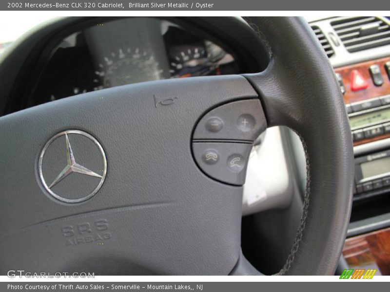 Brilliant Silver Metallic / Oyster 2002 Mercedes-Benz CLK 320 Cabriolet