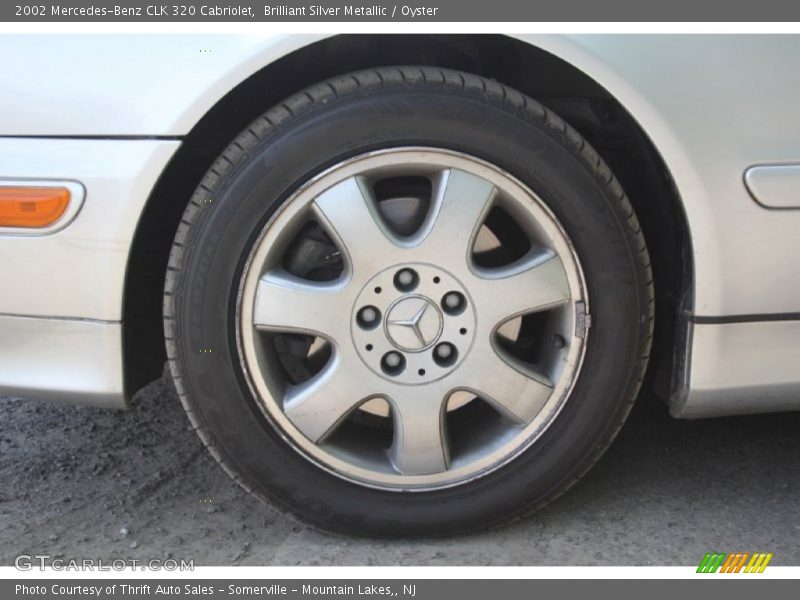Brilliant Silver Metallic / Oyster 2002 Mercedes-Benz CLK 320 Cabriolet