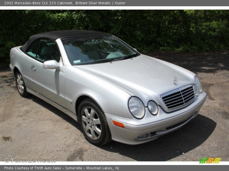 Brilliant Silver Metallic / Oyster 2002 Mercedes-Benz CLK 320 Cabriolet