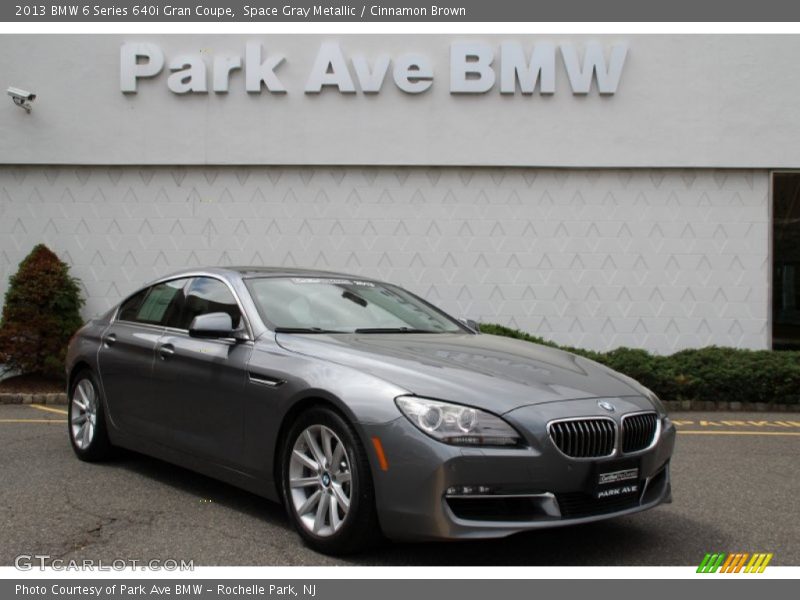 Space Gray Metallic / Cinnamon Brown 2013 BMW 6 Series 640i Gran Coupe