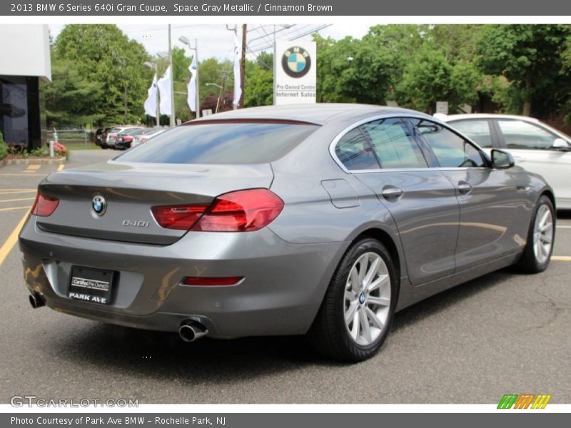 Space Gray Metallic / Cinnamon Brown 2013 BMW 6 Series 640i Gran Coupe