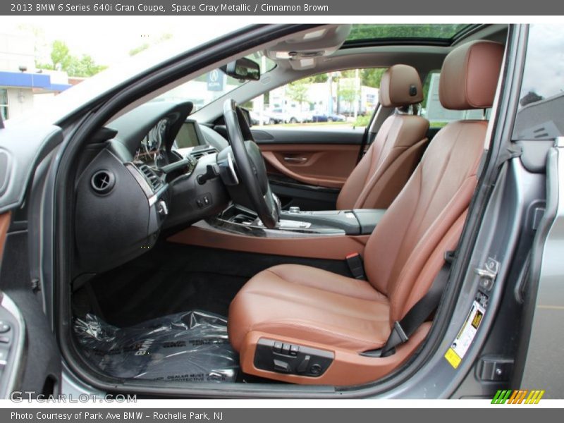 Space Gray Metallic / Cinnamon Brown 2013 BMW 6 Series 640i Gran Coupe