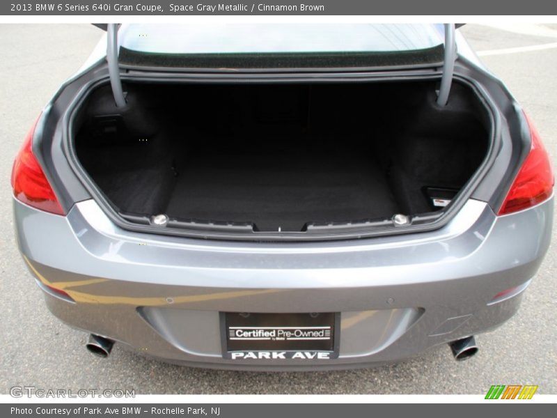 Space Gray Metallic / Cinnamon Brown 2013 BMW 6 Series 640i Gran Coupe