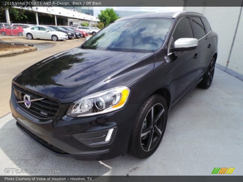 Black / Off Black 2015 Volvo XC60 T6 AWD R-Design