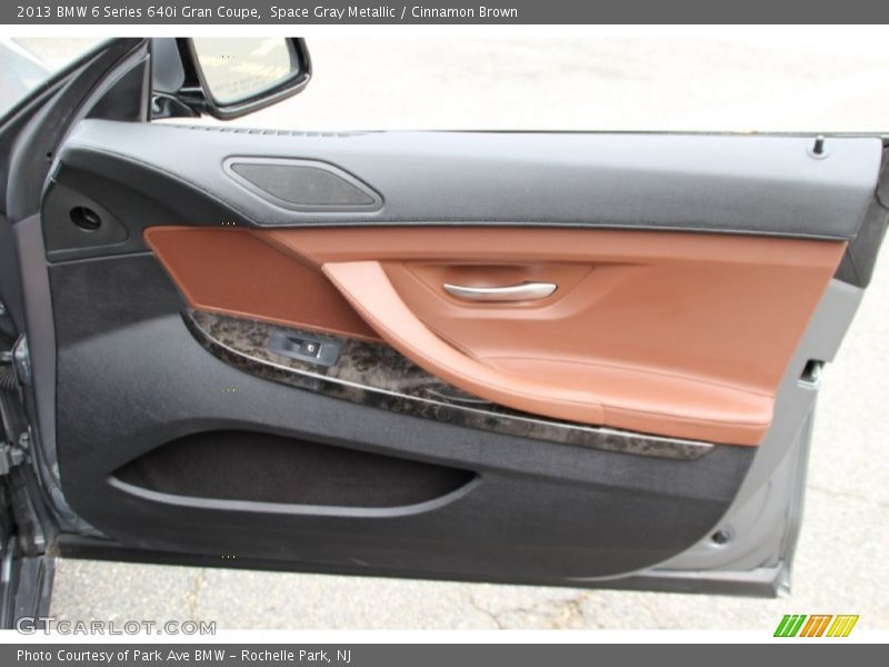 Space Gray Metallic / Cinnamon Brown 2013 BMW 6 Series 640i Gran Coupe