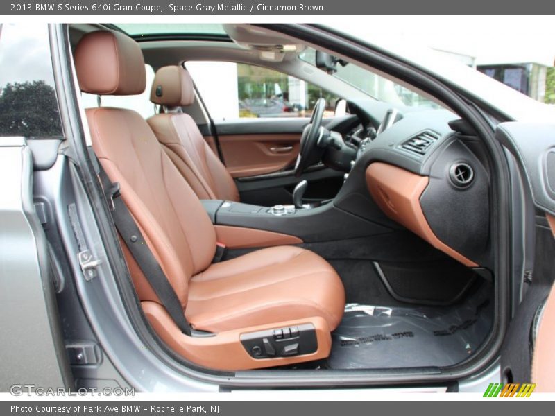 Space Gray Metallic / Cinnamon Brown 2013 BMW 6 Series 640i Gran Coupe