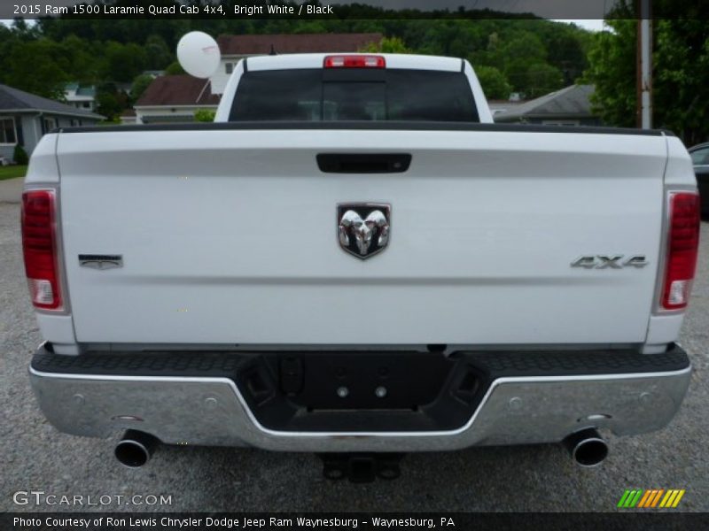 Bright White / Black 2015 Ram 1500 Laramie Quad Cab 4x4