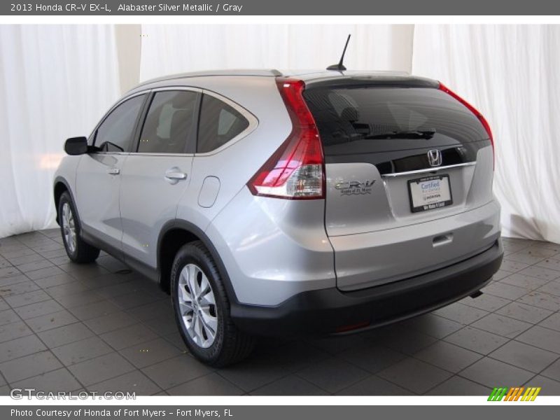Alabaster Silver Metallic / Gray 2013 Honda CR-V EX-L