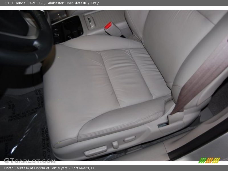 Alabaster Silver Metallic / Gray 2013 Honda CR-V EX-L