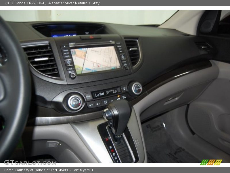 Alabaster Silver Metallic / Gray 2013 Honda CR-V EX-L