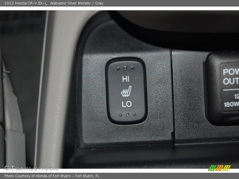 Alabaster Silver Metallic / Gray 2013 Honda CR-V EX-L