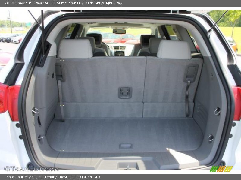 Summit White / Dark Gray/Light Gray 2010 Chevrolet Traverse LT