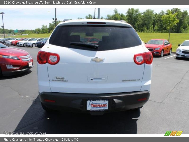 Summit White / Dark Gray/Light Gray 2010 Chevrolet Traverse LT