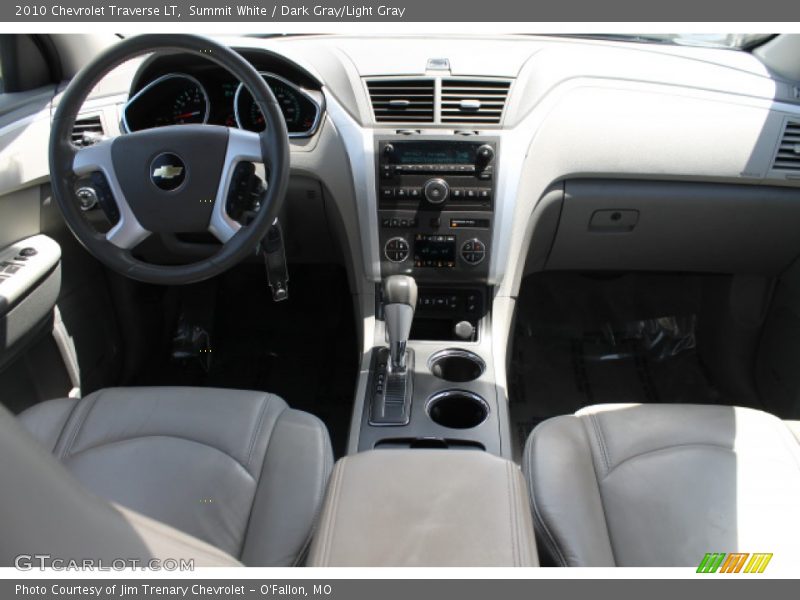 Summit White / Dark Gray/Light Gray 2010 Chevrolet Traverse LT