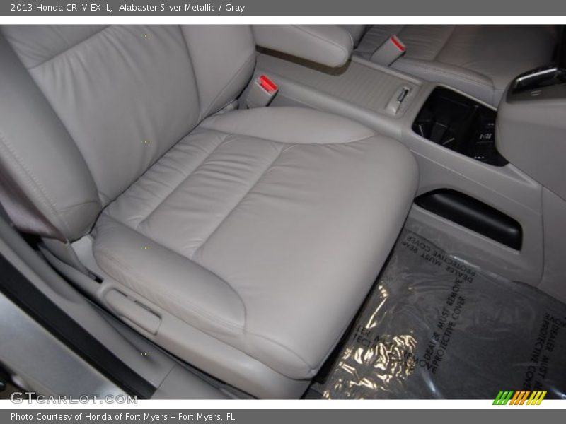 Alabaster Silver Metallic / Gray 2013 Honda CR-V EX-L
