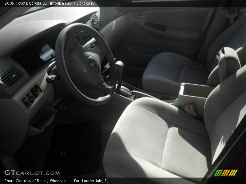 Impulse Red / Light Gray 2005 Toyota Corolla LE