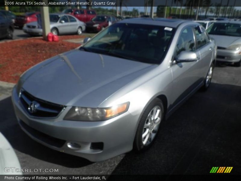Alabaster Silver Metallic / Quartz Gray 2006 Acura TSX Sedan