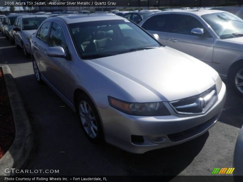 Alabaster Silver Metallic / Quartz Gray 2006 Acura TSX Sedan