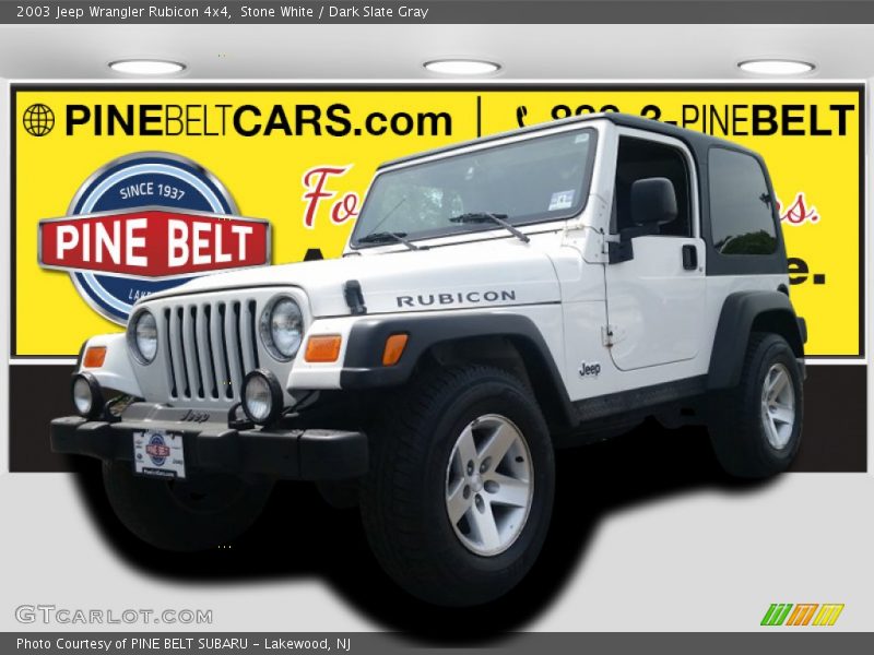 Stone White / Dark Slate Gray 2003 Jeep Wrangler Rubicon 4x4