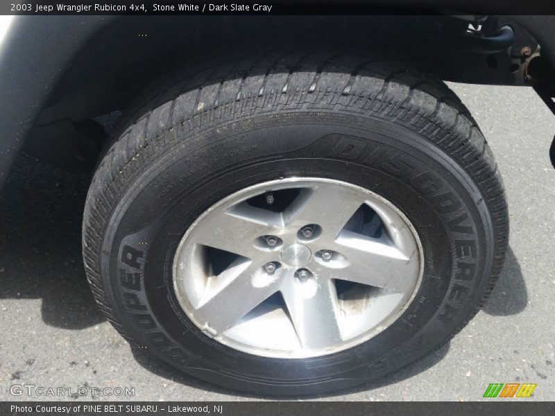 Stone White / Dark Slate Gray 2003 Jeep Wrangler Rubicon 4x4
