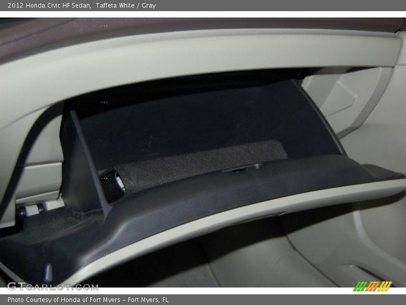 Taffeta White / Gray 2012 Honda Civic HF Sedan