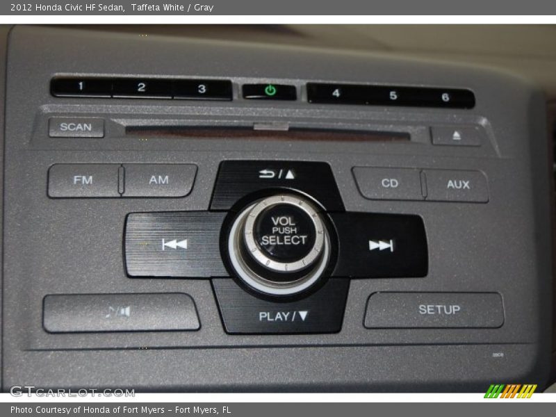 Taffeta White / Gray 2012 Honda Civic HF Sedan