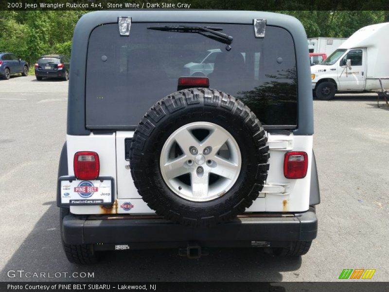 Stone White / Dark Slate Gray 2003 Jeep Wrangler Rubicon 4x4