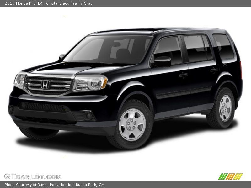 Crystal Black Pearl / Gray 2015 Honda Pilot LX