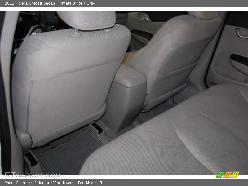 Taffeta White / Gray 2012 Honda Civic HF Sedan