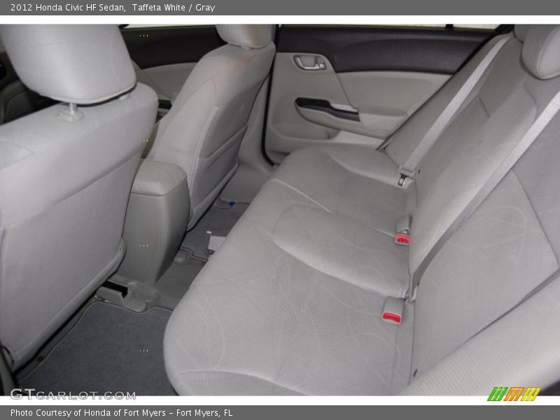 Taffeta White / Gray 2012 Honda Civic HF Sedan