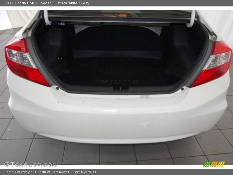 Taffeta White / Gray 2012 Honda Civic HF Sedan