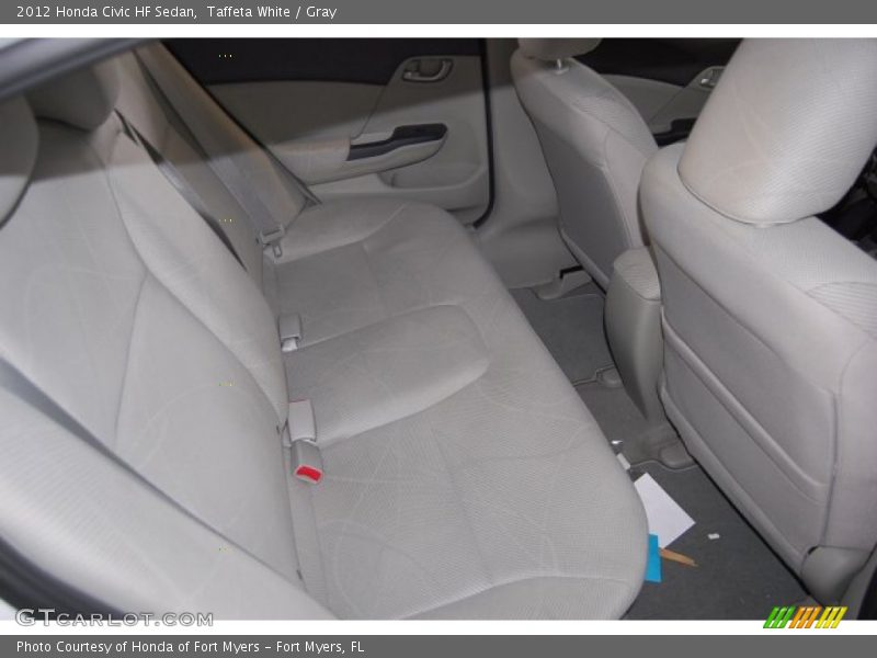 Taffeta White / Gray 2012 Honda Civic HF Sedan