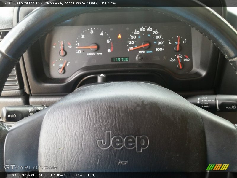 Stone White / Dark Slate Gray 2003 Jeep Wrangler Rubicon 4x4