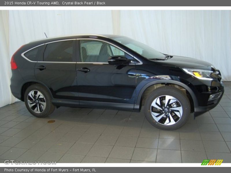 Crystal Black Pearl / Black 2015 Honda CR-V Touring AWD