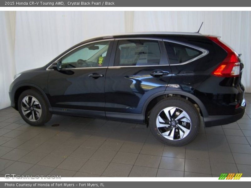 Crystal Black Pearl / Black 2015 Honda CR-V Touring AWD