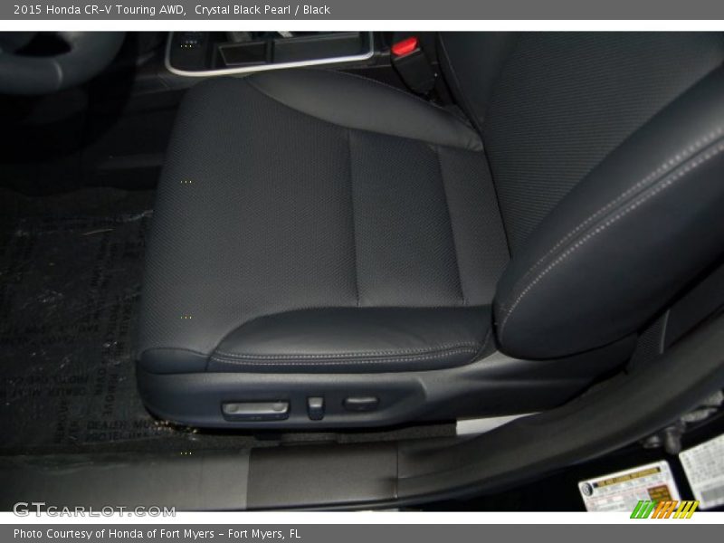 Crystal Black Pearl / Black 2015 Honda CR-V Touring AWD