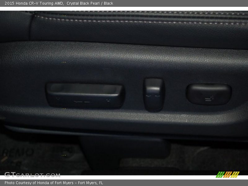 Crystal Black Pearl / Black 2015 Honda CR-V Touring AWD