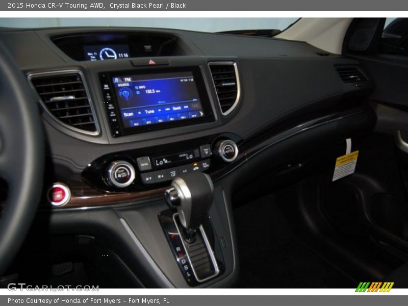 Crystal Black Pearl / Black 2015 Honda CR-V Touring AWD