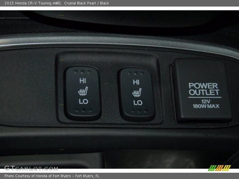 Crystal Black Pearl / Black 2015 Honda CR-V Touring AWD