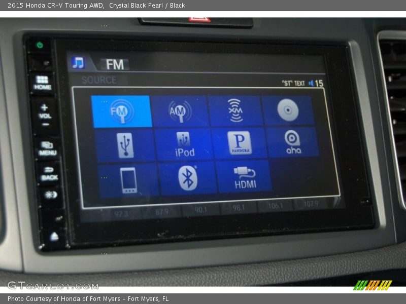 Crystal Black Pearl / Black 2015 Honda CR-V Touring AWD