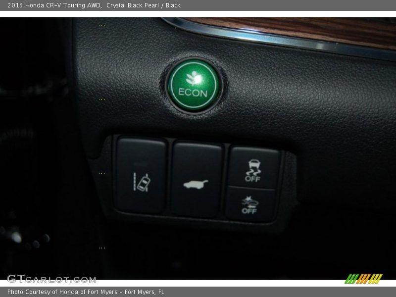 Crystal Black Pearl / Black 2015 Honda CR-V Touring AWD